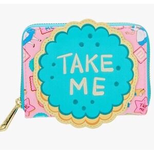 NEW! Loungefly Disney‎ Alice in Wonderland Alice Cookie Take Me Zip WALLET!